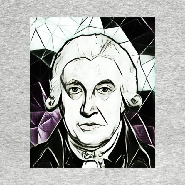 James Watt Black And White Portrait | James Watt Artwork 3 by JustLit